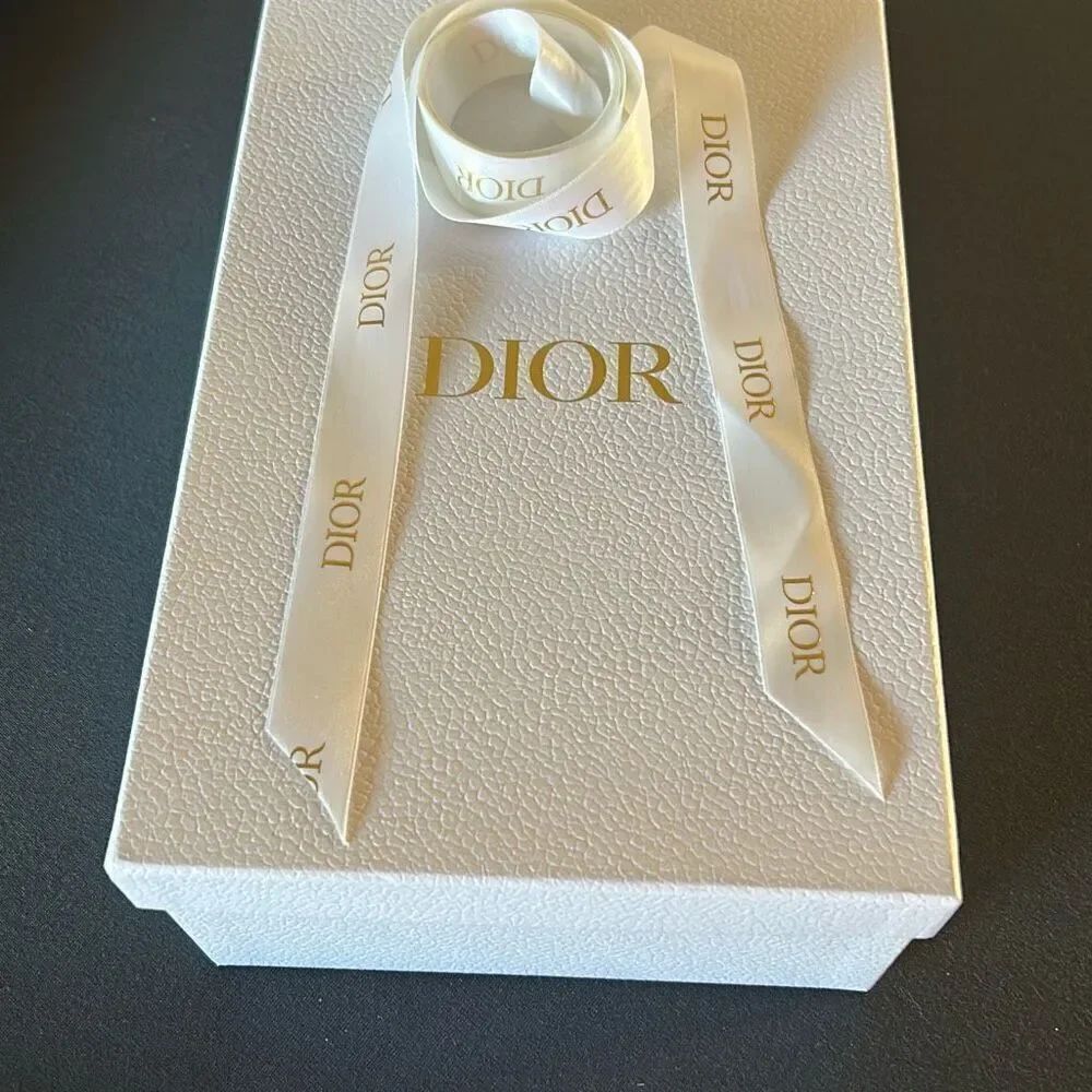 DIOR White Shoebox W/ Ribbon